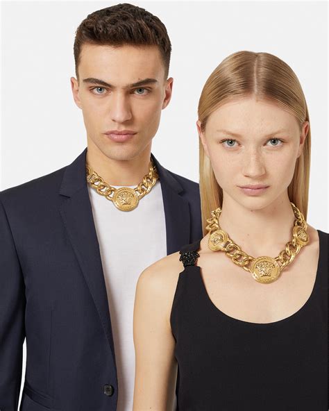 versace necklace medusa price|versace necklace real gold.